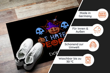 Personalisierte Fußmatte - Ich hasse Menschen